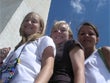 3 girls at Washington monument