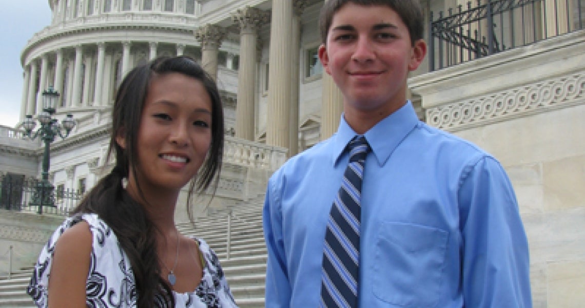 Aimi Nguyen and Peter Barfield represented Horry Electric Cooperative at the 2010 Electric Cooperative Youth Tour in June.