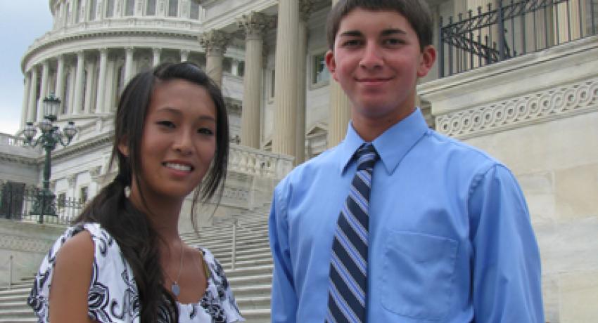 Aimi Nguyen and Peter Barfield represented Horry Electric Cooperative at the 2010 Electric Cooperative Youth Tour in June.